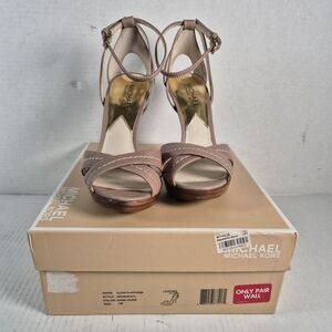 Michael Kors Women's Taupe Strappy Heels 7M IOB